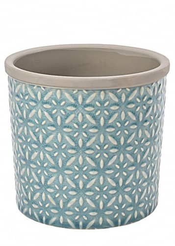 Купить Кашпо керамическое, L Tuscany Blue Indoor Pots Collection Burgon & Ball по низкой цене