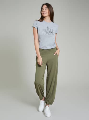 Купить Брюки Piazza Italia широкие, цвет шалфей по низкой цене