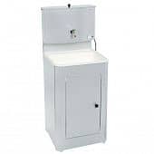 Купить Умывальник Акватекс с электроводонагревателем, с тумбой, мойка из пластика белое золото по низкой цене