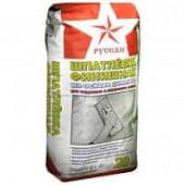 Купить Шпатлевка Русеан финишная на основе цемента белая 20 кг по низкой цене