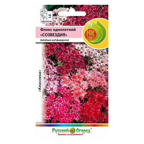 Купить Флокс однолетний Созвездия смесь 0,2 г Русский огород по низкой цене