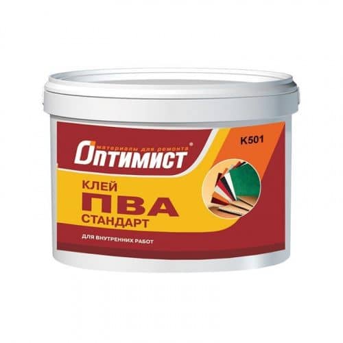 Купить Клей Оптимист К501 ПВА Стандарт для внутренних работ 2,3 кг по низкой цене