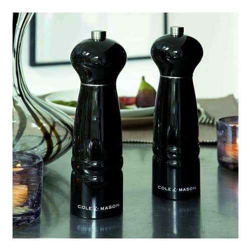 Купить Мельница для соли Cole&Mason Windsor Black Gloss, цвет черный по низкой цене