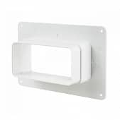 Купить Пластина Vents Пластивент 750 настенная для плоских вентиляционных каналов, с фланцем 120х60 мм по низкой цене