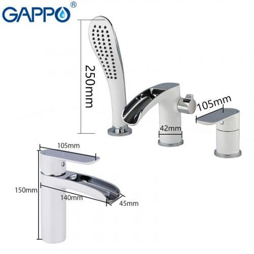 Купить Смеситель FRAP G1148-8 врезной на ванну люкс по низкой цене