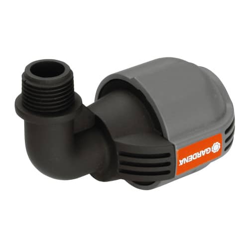 Купить Соединитель L-образный 25 мм x 1/2 -наружная резьба Gardena по низкой цене