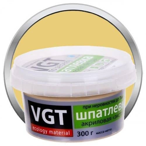Купить Шпатлевка VGT акриловая по дереву Экстра Сосна 0,3 кг по низкой цене