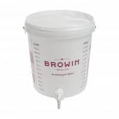 Купить Ферментер пластиковый 15 л с краном, шкалой и крышкой по низкой цене