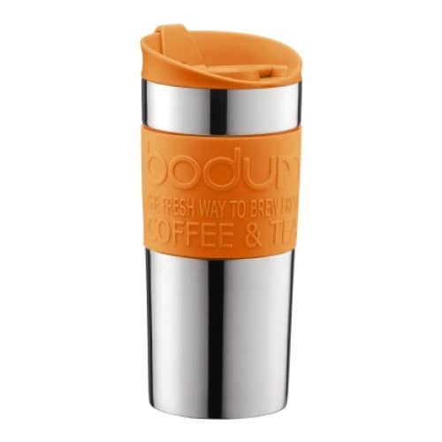 Купить Термокружка дорожная Bodum Travel (clip), 0.35л, цвет оранжевый по низкой цене