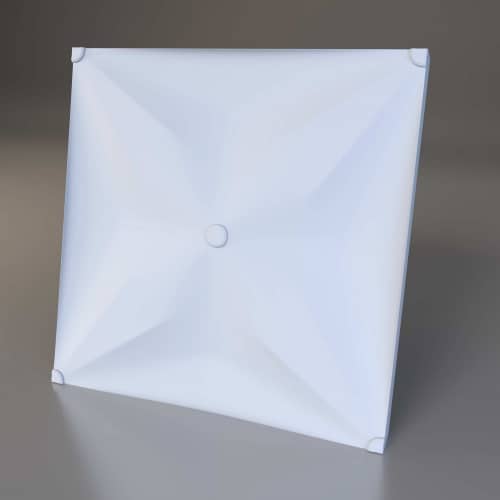 3D панель стеновая Relieffo Milс 053 из пенополиуретана 600x600x30 мм