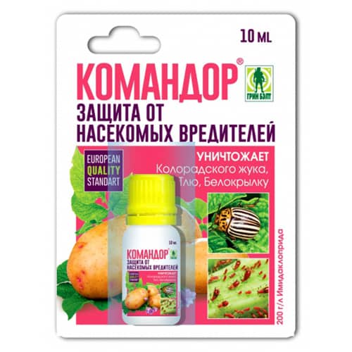 Купить Средство от колорадского жука, тли, трипсов Командор Грин Бэлт 10 мл по низкой цене