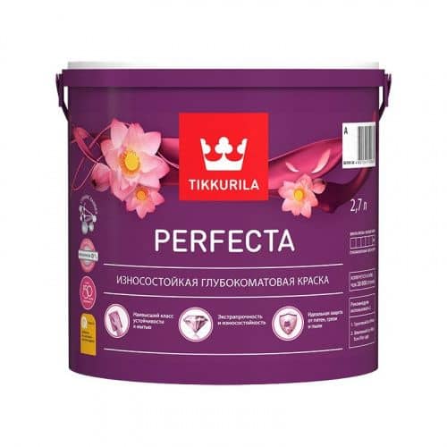 Купить Краска Tikkurila PERFECTA A в/д износостойкая 2,7 л по низкой цене