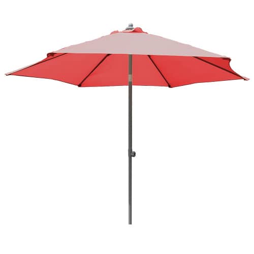 Купить Зонт садовый d2,7 м полиэстер красный по низкой цене