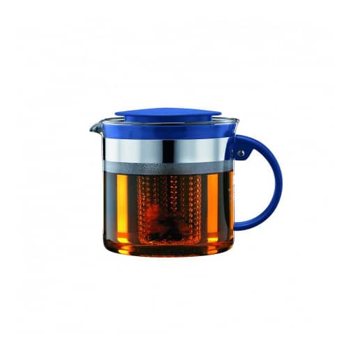 Купить Чайник заварочный с фильтром Bodum Bistro Nouveau , 1л, цвет деним по низкой цене