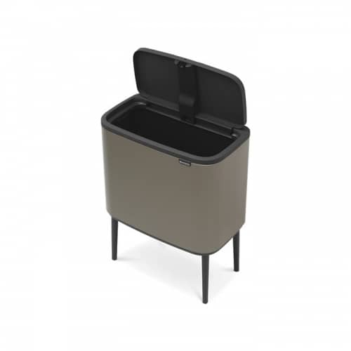 Купить Бак Brabantia Touch Bin Bo мусорный, платиновый, 36 л по низкой цене