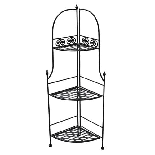 Купить Подставка для цветов металлическая угловая 50x35x120 см по низкой цене