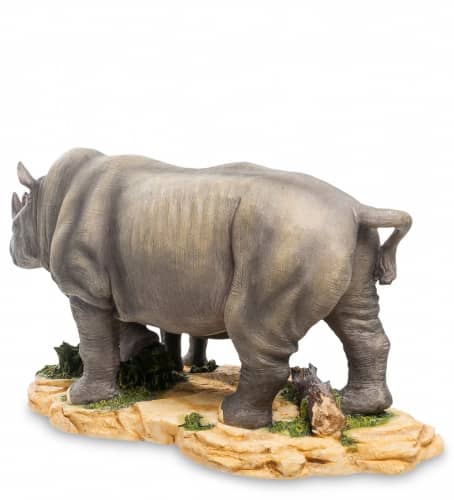 Купить Статуэтка Veronese Носорог с детенышем WS-771 по низкой цене