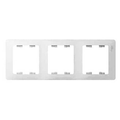 Купить Рамка Schneider Electric Глосса 3 поста горизонтальная белая по низкой цене