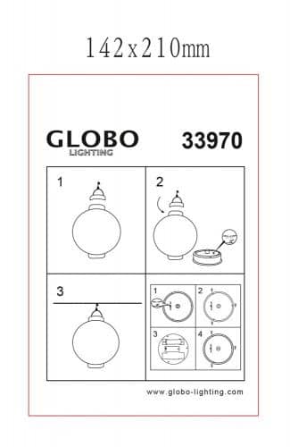 Купить Светильник Globo Solar 33970 уличный подвесной, на солнечных батареях по низкой цене