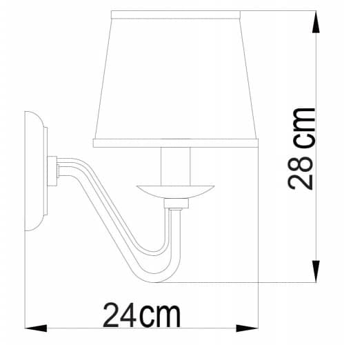 Купить Бра  Arte lamp Aurora A1150AP-1CC по низкой цене