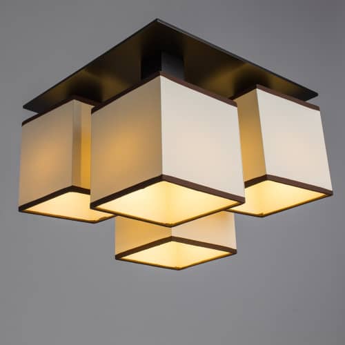 Купить Светильник Arte lamp Quadro A4402PL-4BK потолочный по низкой цене