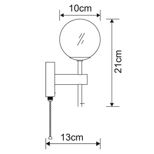 Купить Светильник Arte lamp Aqua настенный A4444AP-1CC по низкой цене