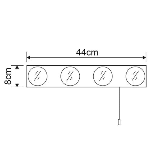 Купить Светильник Arte lamp Aqua настенный A4444AP-4CC по низкой цене