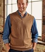 Купить Безрукавка Woolovers из кашемира и шерсти мериноса мужская по низкой цене