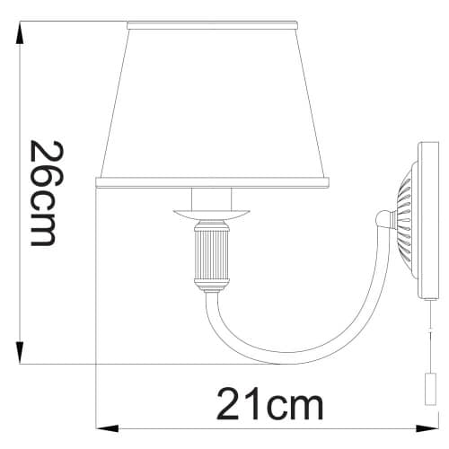 Купить Бра Arte lamp Alice A3579AP-1AB по низкой цене