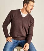 Купить Пуловер Woolovers шерстяной из натуральной шерсти ягненка мужской по низкой цене
