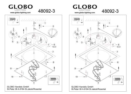 Купить Светильник настенно-потолочный Ballerina I 48092-3 по низкой цене