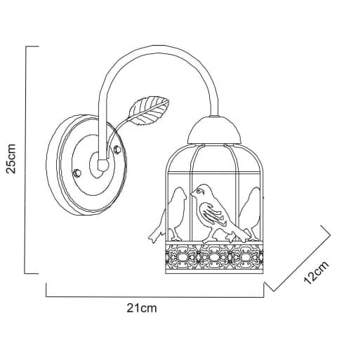 Купить Бра Arte lamp Cincia A5090AP-1WG по низкой цене