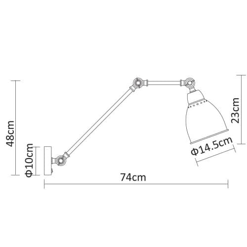 Купить Светильник Arte lamp настенный A2055AP-1WH по низкой цене
