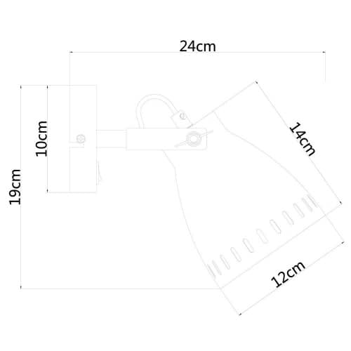 Купить Спот Arte lamp Luned настенный A2214AP-1SS по низкой цене