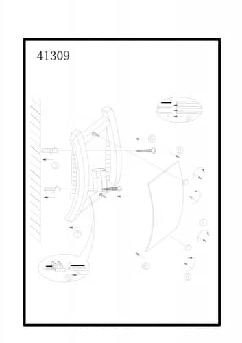 Купить Светильник настенный Globo Admiral 41309 по низкой цене