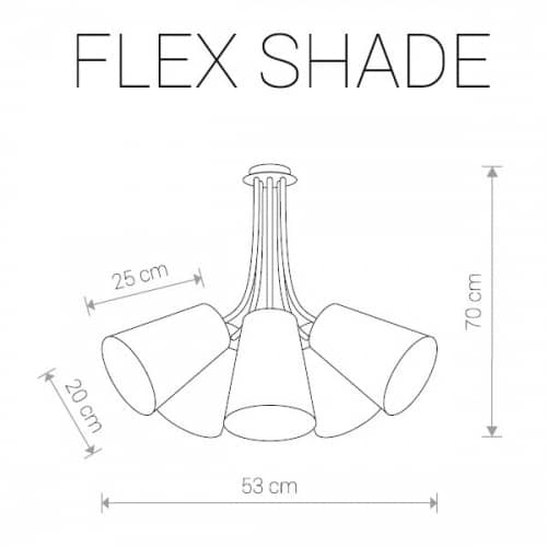 Купить Люстра Nowodvorski FLEX SHAD 9277 потолочная по низкой цене