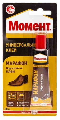 Купить Клей Henkel Момент Марафон обувной на блистер-карте туба 30 мл по низкой цене