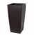 Купить Кашпо Lechuza Cubico Complete espresso metallic 40x40x75 см по низкой цене