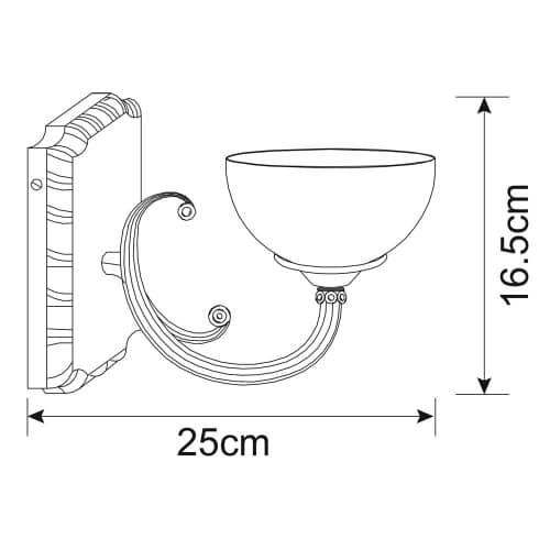 Купить Бра Arte lamp Windsor white A3777AP-1AB по низкой цене