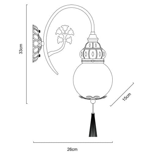Купить Бра Arte lamp A2146AP-1GA по низкой цене