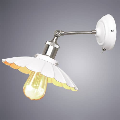 Купить Светильник Arte lamp настенный A8160AP-1WH по низкой цене