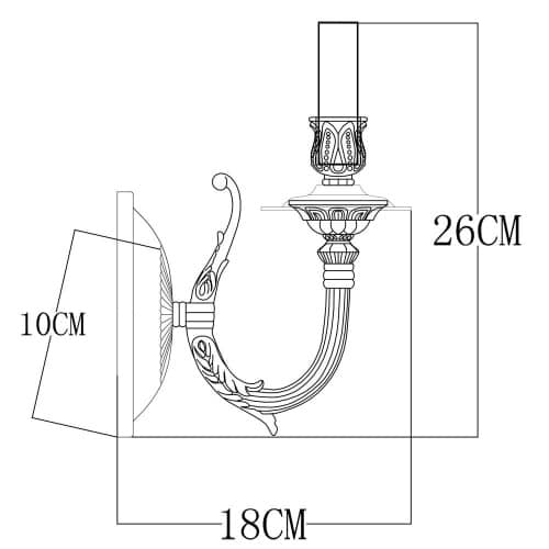 Купить Бра Arte lamp A5966AP-1WG по низкой цене