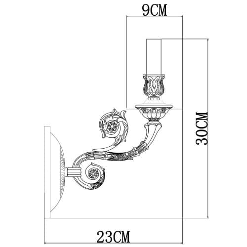 Купить Бра Arte lamp A7024AP-1WG по низкой цене