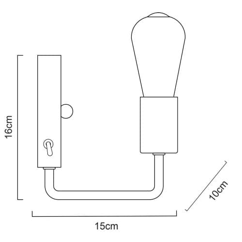 Купить Светильник Arte lamp настенный A6001AP-1WH по низкой цене