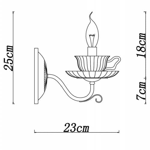 Купить Бра Arte lamp A1704AP-1CC по низкой цене