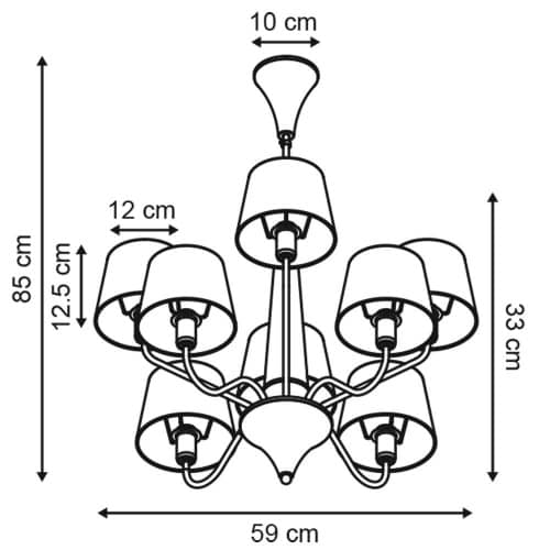 Купить Люстра Arte lamp A1528LM-5WH по низкой цене