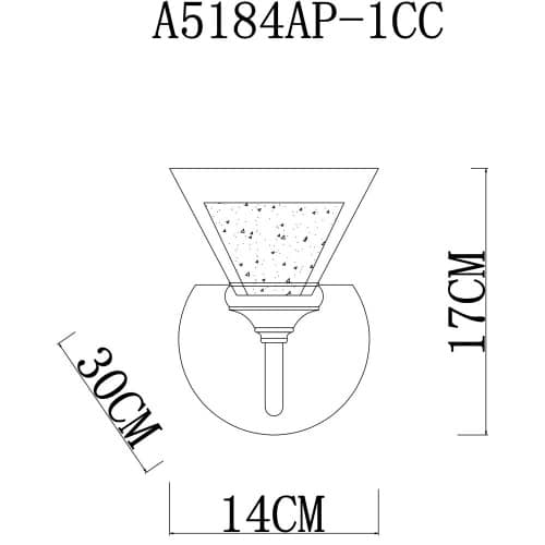 Купить Бра Arte lamp A5184AP-1CC по низкой цене
