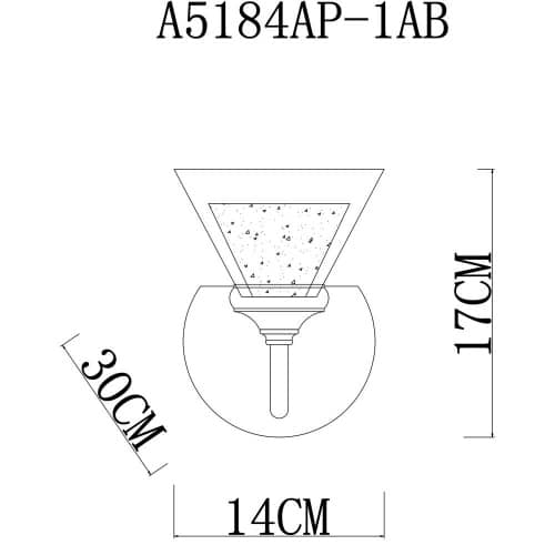 Купить Бра Arte lamp A5184AP-1AB по низкой цене