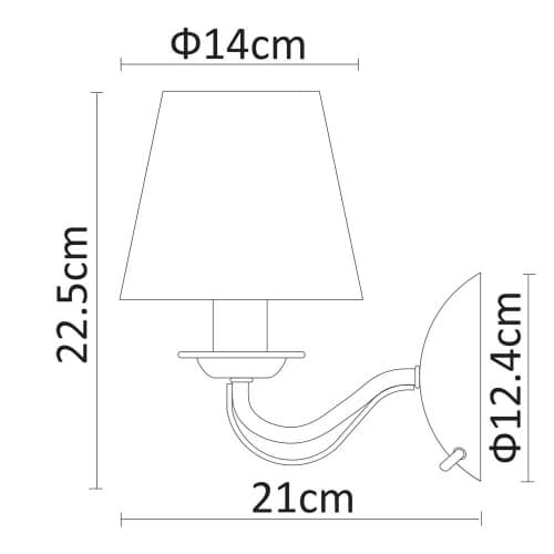 Купить Бра Arte lamp A9368AP-1AB по низкой цене