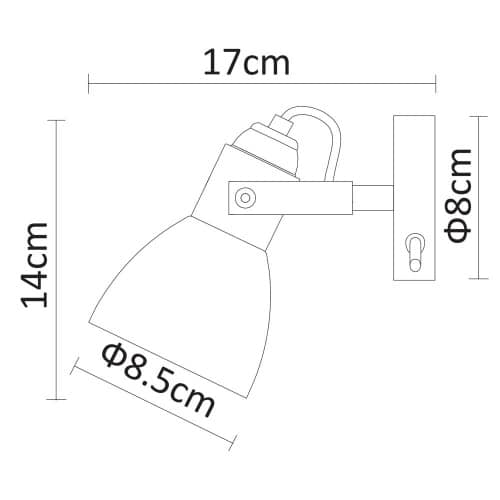 Купить Бра Arte lamp A9582AP-1AB по низкой цене